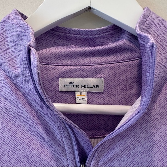 Peter Millar Men’s Quarterzip QZip Quarter Zip Jacket Sweater Sweatshirt Purple - Picture 4 of 9